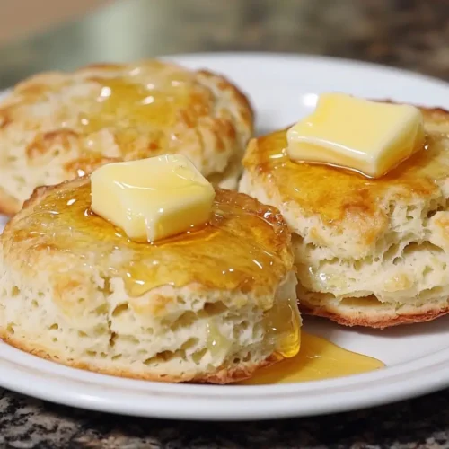 Delicious 3 ingredient biscuit recipe with butter and honey