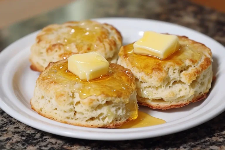 Delicious 3 ingredient biscuit recipe with butter and honey