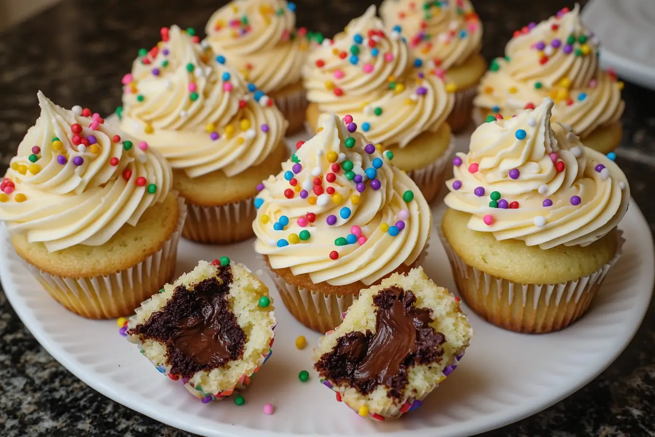 Delicious gluten free cupcakes with frosting